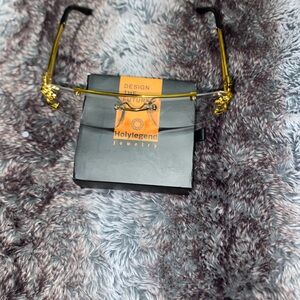 Gold Rimless Glasses